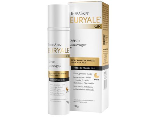 Sérum anti-idade Euryale QR® para preparação de pele madura para maquiagem
